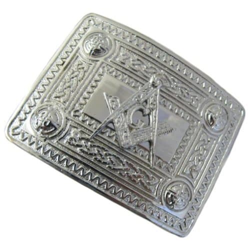 TartanistaMens Masonic Pattern Design Buckle