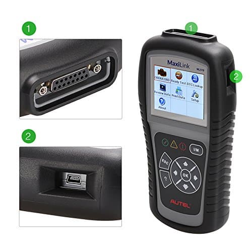 Autel MaxiLink ML519 as same as Autel AL519 OBDII EOBD Scanner Read & Clear Trouble Code Free Update with Mode 6 Autel Ml519 (ml 519)