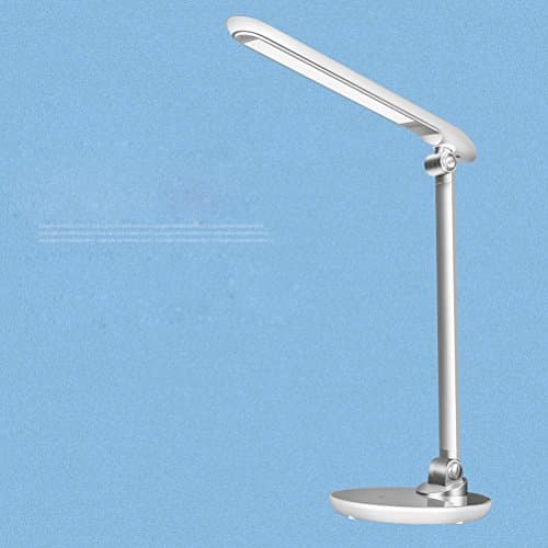 light Led Desk Lamp Learning Eye Light Student Desk Bedroom Bedside Dormitory Children Reading Energy Saving,Silver