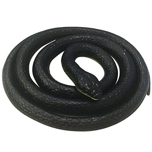 Happy Fd 128cm Length Soft Rubber Fake Mamba Snake Realistic Reptile Animal Toy Garden Props Joke Prank Toy For Children Kids