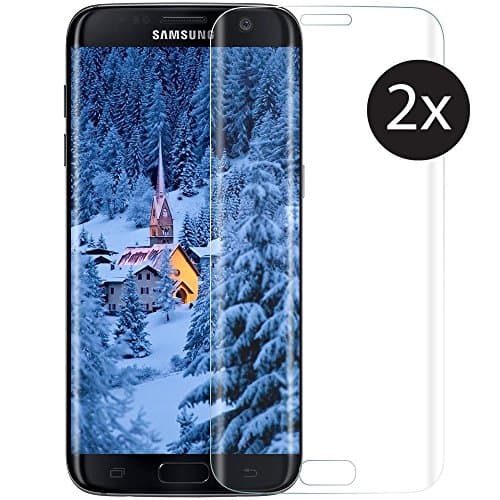 TopgadgetsUK {2pack} Galaxy S6 Edge Tempered Glass Screen Protector, Premium Ultra Thin Lightweight Premium Quality Explosion-proof Hardness Tempered Glass Film for Samsung Galaxy S6 Edge