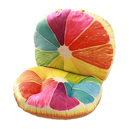 ANDEa Fruit Siamese Cushion Cushion Office Cushions Backrest Thicker Student Cushions Dining Chair Stool Butt Mat Waist Pad Originality ( Color : #3 )