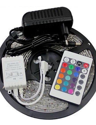 XUEQIANG LED Strip Light and 24Key Remote Controller and 2A (AC110-240V)