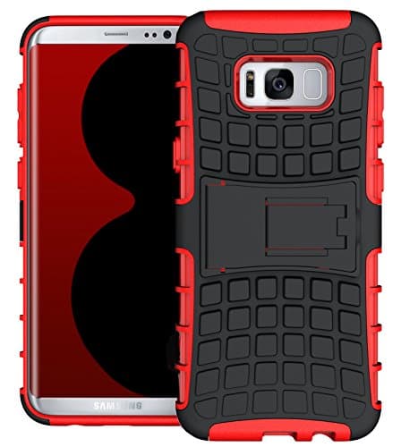 Roreikes Protective Silicone Case for Samsung Galaxy S8 Plus Mobile Phone / 6.2 Inch / Dual Layer / Rugged Armour / Shock-Proof / Blue