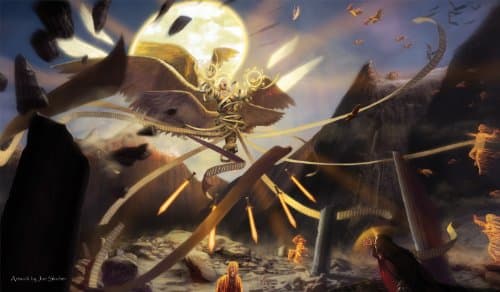 Artists of Magic MTG Playmat Premium: COMMANDMENT w/Artwork by JOE SLUCHER