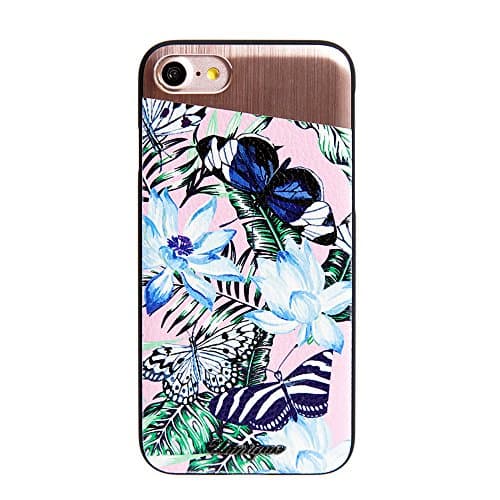 Uunique London Tropical Butterfly Hard Shell Case for iPhone 8/7 - Pink