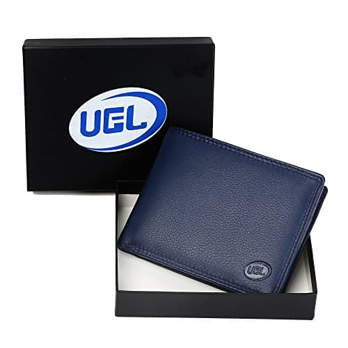 Premium Genuine Bifold Leather Wallet for Men Soft, Comfortable & Stylish - Blue