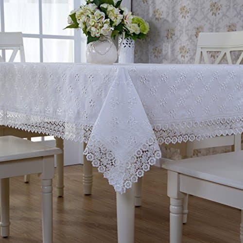 Cloth Embroidered Garden Tablecloth, Cross Stitch Tablecloth,Table Cloth Table Set-A 110x160cm(43x63inch)