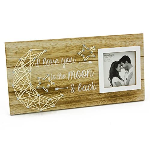 I Love You To The Moon And Back String Design Photo Frame