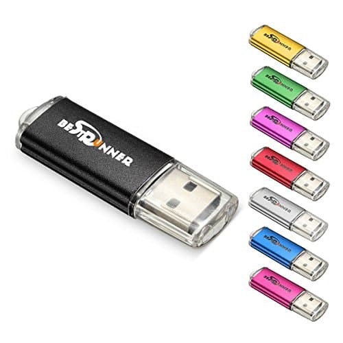 BESTRUNNER 16GB USB 2.0 Memory Stick USB Drive Black