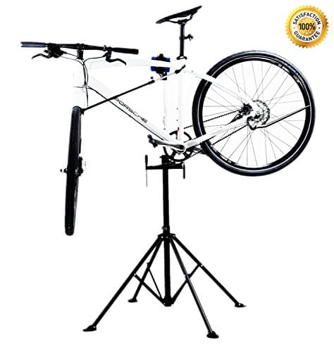 Bicycle mounts bicycle repair stands clamp holder with lacquer-friendly mounting collapsible height adjustment 150-190 cm carrying force 30 kg aluminium / steel