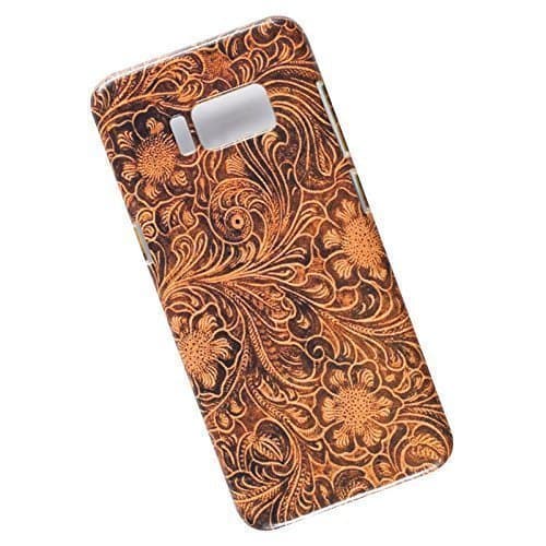 Slim Case for Samsung Galaxy S8. Tooled Leather Look.