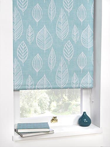 Thermal Blackout Vermont Teal 90cms Wide (Approx) Straight Edged Roller Blind By Whitehouse Aurora