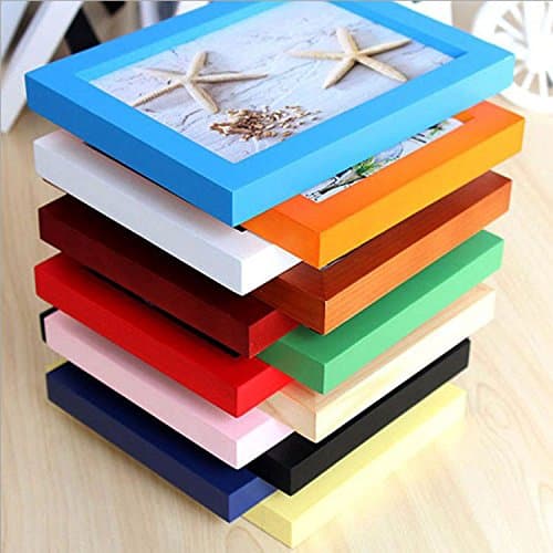 European Style Retro Solid Wood Frame, Wooden Flat Hanging Wall, Picture Frame Set 5 - 24 Inch Child Decoration,20 Inches (406*508),Walnut