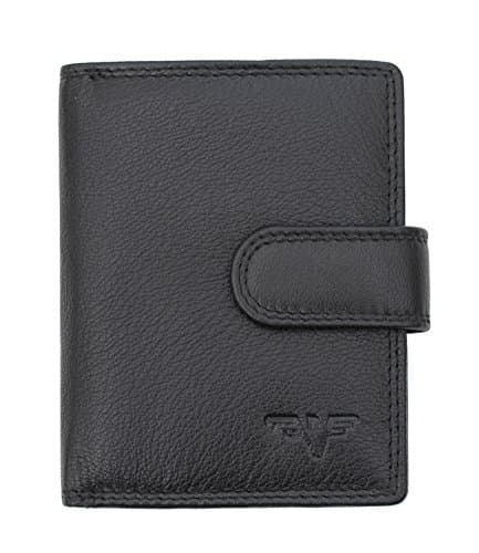 Women's Nevaeh Small Black Leather Purse Wallet RFID Blocking