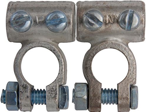 Workshop Essentials Online Battery Terminals Clamps Positive & Negative Standard Heavy Duty Pack of 2