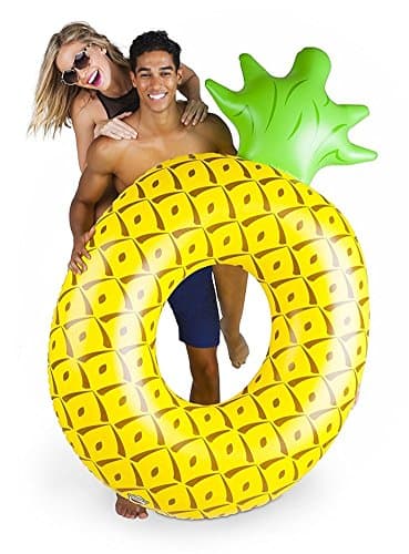 Baiyouli Giant Inflatable Pineapple Float Pool Floatie Raft Summer Fun Swimming Pool Toy Beach Party for Adults 180CM