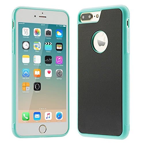 iPhone 7 Plus Phone Case,NUJIA Anti-gravity Selfie Case Magical Nano Sticky Hard Case Cover for Apple iPhone 7 Plus 5.5 inch (Green)