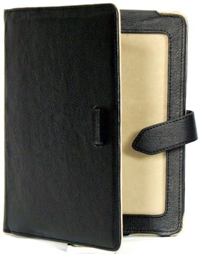 iPad 2 3 & 4 Black Premuim Quality Designer Luxury Genuine Italian Real Lambskin Leather Light Weight Cover Case Stand