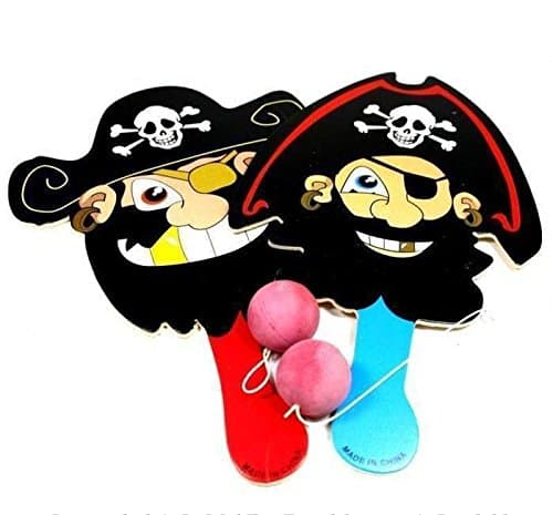 COOLMINIPRIX Pack of 6 – Pirate Game paddle-ball 22 cm – Pack