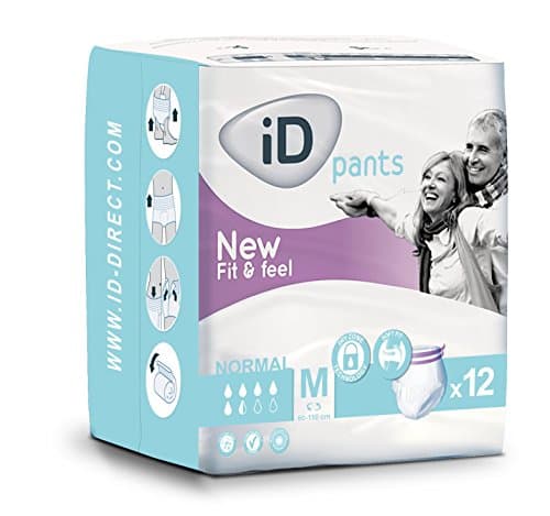 iD Pants Fit & Feel Normal Medium 80 - 110cm Hips Pack of 12