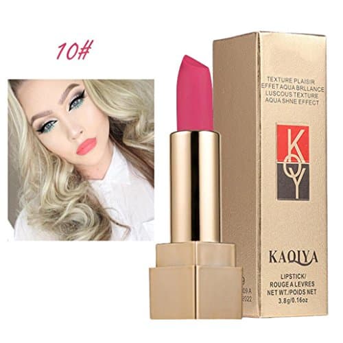 2018 Waterproof Matt Lipsticks, GreatestPAK Smooth Long Lasting moisturizing Lip Cosmetic (10#)