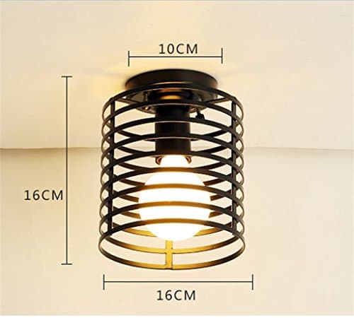 FANDBO@ Nordic Minimalist Iron Art E27 Led Ceiling Light Creative Personalized Aisle Corridor Entrance Ceiling Lamp ( Color : H )