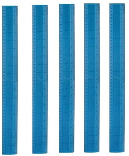 Helix Oxford Ruler 45cm Shatterproof {5 Pack}