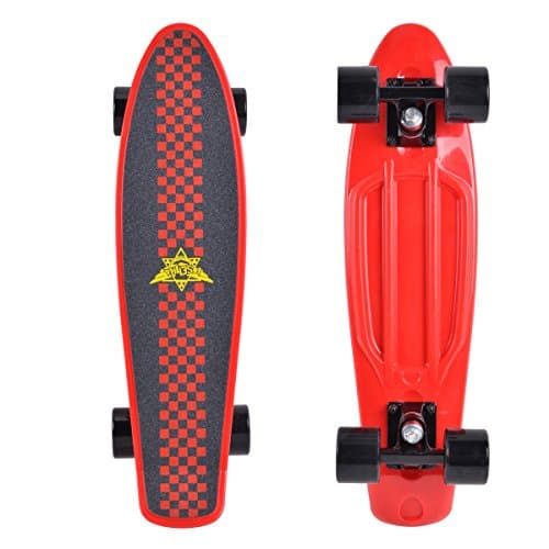 Actitop MS301-1 22 Inch Complete Skateboard Plastic Cruiser Banana Skate Board