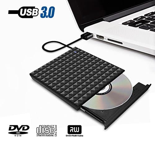 External DVD Drive USB 3.0 Portable DVD Player,Paragala Excellent CD DVD Drive Burner Reader Writer with Touch Button External CD Drive for Mac Laptop Notebook and Desktop(2#)