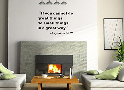 JENSYA Do Small Things In a Great Way Wall Sticker Decal Removable Vinyl Name Wall Art Decal