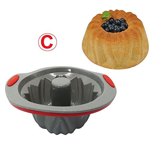FourQueen Silicone Cake Tins Non-Stick Bakeware Mould