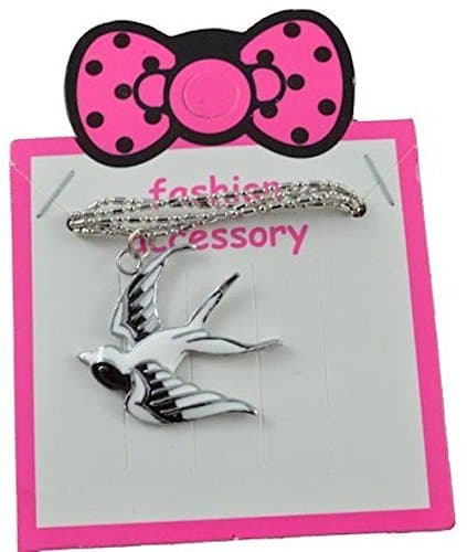 Small Swallow Bird Traditional Necklace Accessory Silver Chain