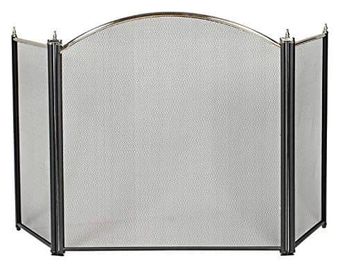 Dusty 22020560 Screen Fireplace Brass/Black 61 x 107 cm