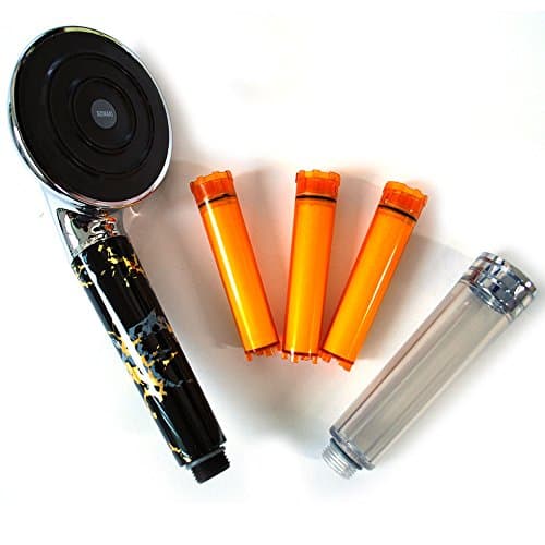 High Pressure Watersaving Big Waterfall Bathrooms Handheld Big Shower Head and vitamin c filter set