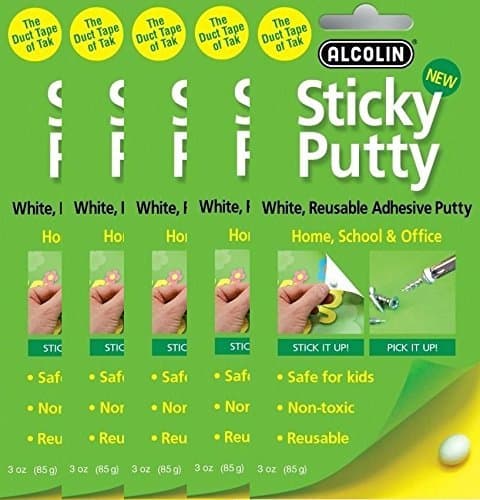 Sticky Putty- Reusable Home, School & Office Adhesive Putty, The Duck Tape of Tak by Alcolin
