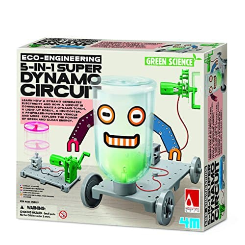 Build Your Own Dynamo Electronics Circuit board - Simple Construction Kit - Number 1 Educational - Educational Toys & Games Present Gift Idea For Treat, Reward or Pocket Money Kids Children Girls Boys