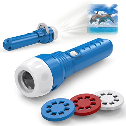 Gvoo Projector Torch, Kids Animal Flashlight Projector Flashlight Toys with 3 Patterns