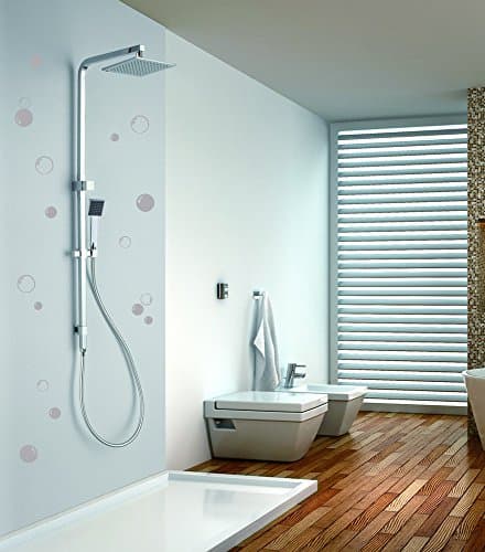 58 Bubbles Wall Bathroom Window Shower Tile Decorations Stickers Car Kids Decals (GREY)