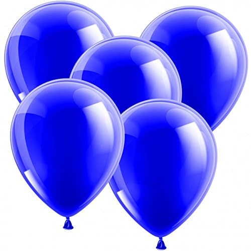 500 Latex Balloons Ø 30 cm Metallic Blue