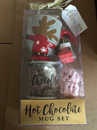 Christmas Hot Chocolate Mug Set (Grey Mug)