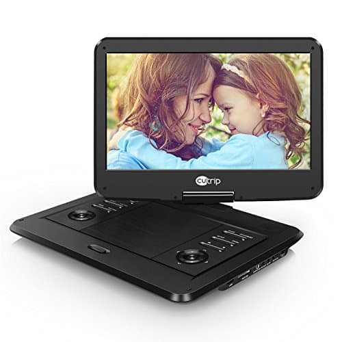 14 Inch Portable Dvd Player CUtrip IPS Screen Car Dvd Players with 178° Viewing Angles, Full HD Decorder, 4000 mAh Rechargeable Battery Built-in, Directly Play In 1080p MP4/MOV/RMVB/AVI/MKV