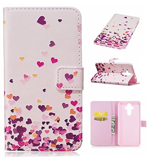 Yaking® Huawei Mate 9 Case PU Leather Stand Flip Cover Wallet Printing Business style Phone Case Cover for Huawei Mate 9