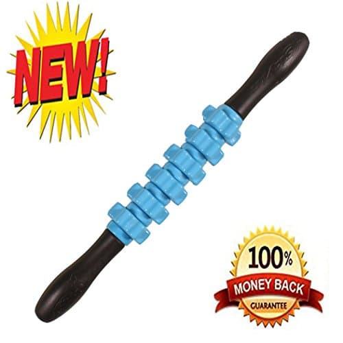 Muscle Roller Stick by Skyin,Best Massage stick for Athletes, Runners, Bikers, and CrossFiter,Good for Home and Travel (Blue)