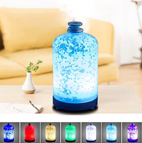 XF Lighting Aroma Diffuser Essential Oil Air Humidifier 3D Ultrasonic Fragment Glass Therapeutic Machine With 7 Color Change
