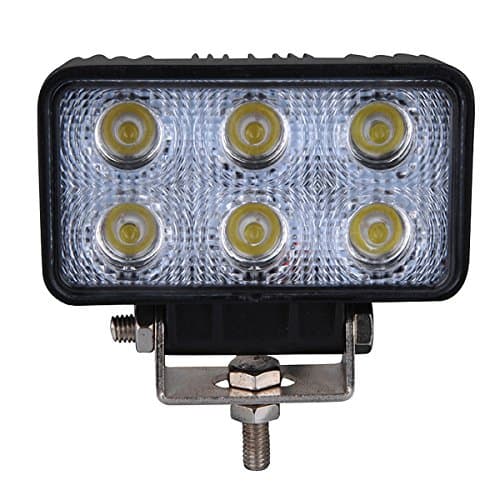 Automotive lighting 18W LED Work Lights Construction Machinery Auxiliary Lights Overhauled Driving Lights Offroad Searchlight LED Strip Lights (Color : Floodlight 60°)