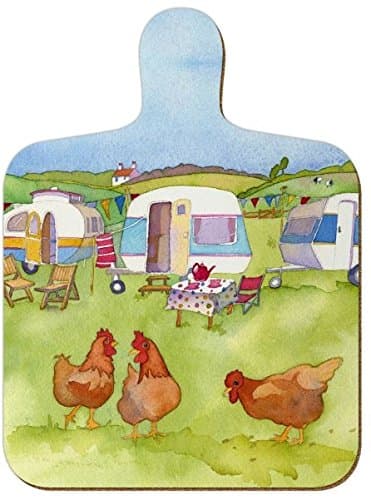 GLAMPING - CARAVAN/ CAMPING - Emma Ball Colourful Mini Kitchen Chopping Board - 23.5cm