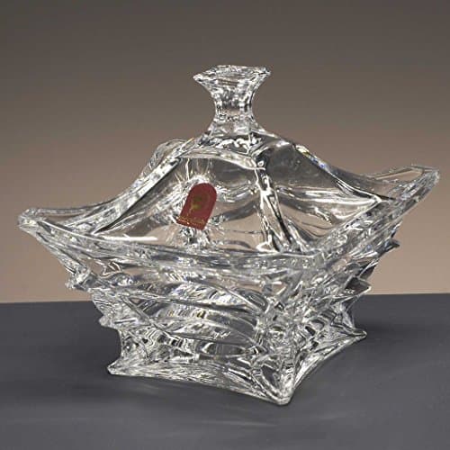 Crystal box, sweets, Bohemia, collection "X-LADY", 16,5 cm. high.