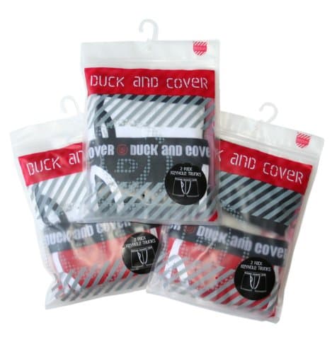 Duck and Cover Men's 2-Pack Keyhole Trunk