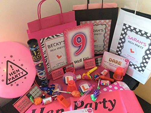 Personalised Filled Hen Party Gift Bag "CHOOSE 8 ITEMS"